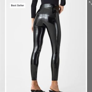 Spanx leather leggings.